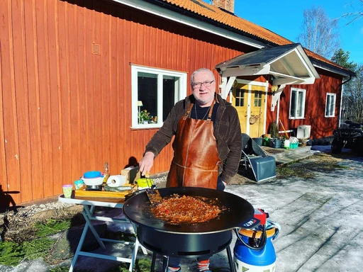 Chili con carne och tortillabröd på muurikkan!